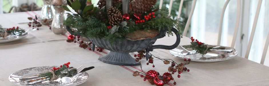 dæk et smukt julebord