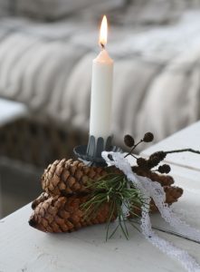 DIY Koglebundt med lys