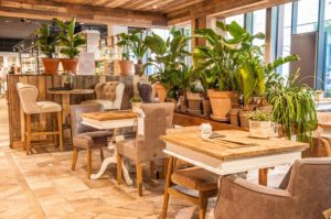 indretning af cafe