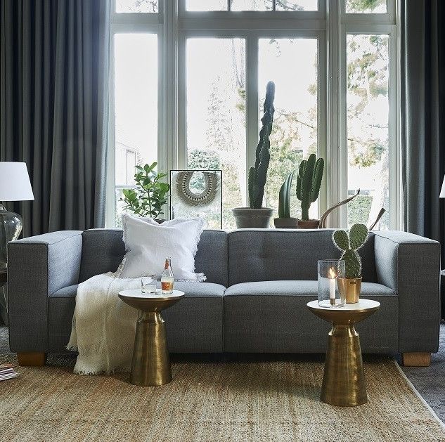 Sofa - Hampton Heights Sofa 3,5 seater, washed cotton, grey BESTILLINGSVARER Sofa - Hampton Heights Sofa 3,5 seater, washed cotton, grey BESTILLINGSVARER