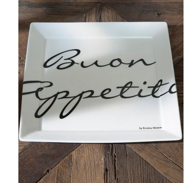 Tallerken - Buon Appetito Square Plate 26 x 26. 8 STK. BESTILLINGSVARER Tallerken - Buon Appetito Square Plate 26 x 26. 8 STK. BESTILLINGSVARER