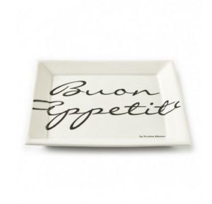 Tallerken - Buon Appetito Square Plate 22 x 22 cm 12 STK. BESTILLINGSVARER