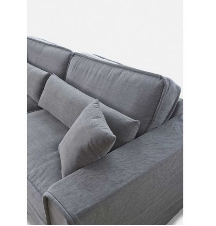Sofa – Metropolis Sofa 3,5 eller 2,5 seater, washed cotton, platinum BESTILLINGSVARER Sofa – Metropolis Sofa 3,5 eller 2,5 seater, washed cotton, platinum BESTILLINGSVARER