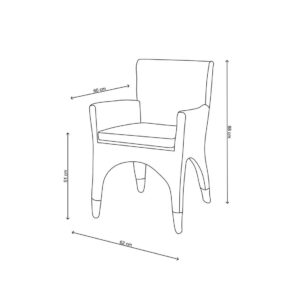 Spisebordsstol - The Hamptons Dining Armchair BESTILLINGSVARER