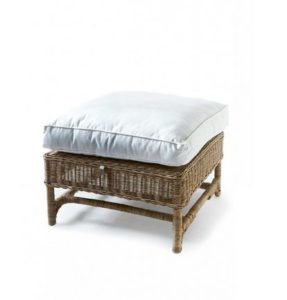 Fodskammel - Nicolas Wing Chair Footstool, 64 x 64 x 49
