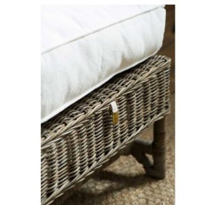 Fodskammel - Nicolas Wing Chair Footstool, 64 x 64 x 49