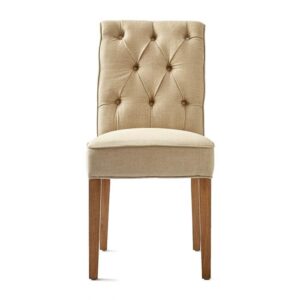 Spisebordsstol - Hampton Classic Dining Chair, linen, flax BESTILLINGSVARER