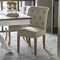 Spisebordsstol - Hampton Classic Dining Chair, linen, flax BESTILLINGSVARER