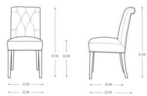 Spisebordsstol - Hampton Classic Dining Chair, pellini BESTILLINGSVARER