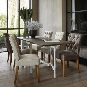 Spisebordsstol - Hampton Classic Dining Chair, linen, flax BESTILLINGSVARER