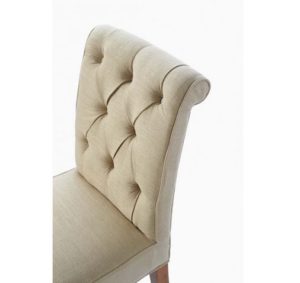 Spisebordsstol - Hampton Classic Dining Chair, linen, flax BESTILLINGSVARER