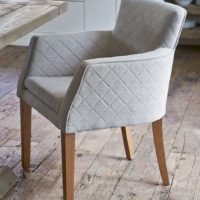 Spisebordsstol - Waverly Dining Armchair linen Flax BESTILLINGSVARER