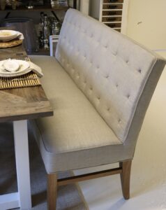 Spisebords bænk - Cape Breton Bench 168 cm, linen - BESTILLINGSVARER