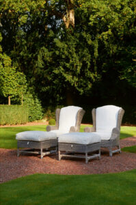 Have lænestol - Outdoor Rustic Rattan Nicolas Wing Chair BESTILLINGSVARER