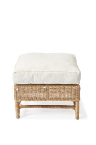 Fodskammel - Outdoor Rustic Rattan Nicolas Wing Chair Footstool BESTILLINGSVARER