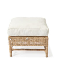 Fodskammel - Outdoor Rustic Rattan Nicolas Wing Chair Footstool BESTILLINGSVARER