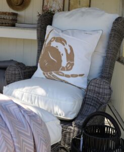 Have lænestol - Outdoor Rustic Rattan Nicolas Wing Chair BESTILLINGSVARER