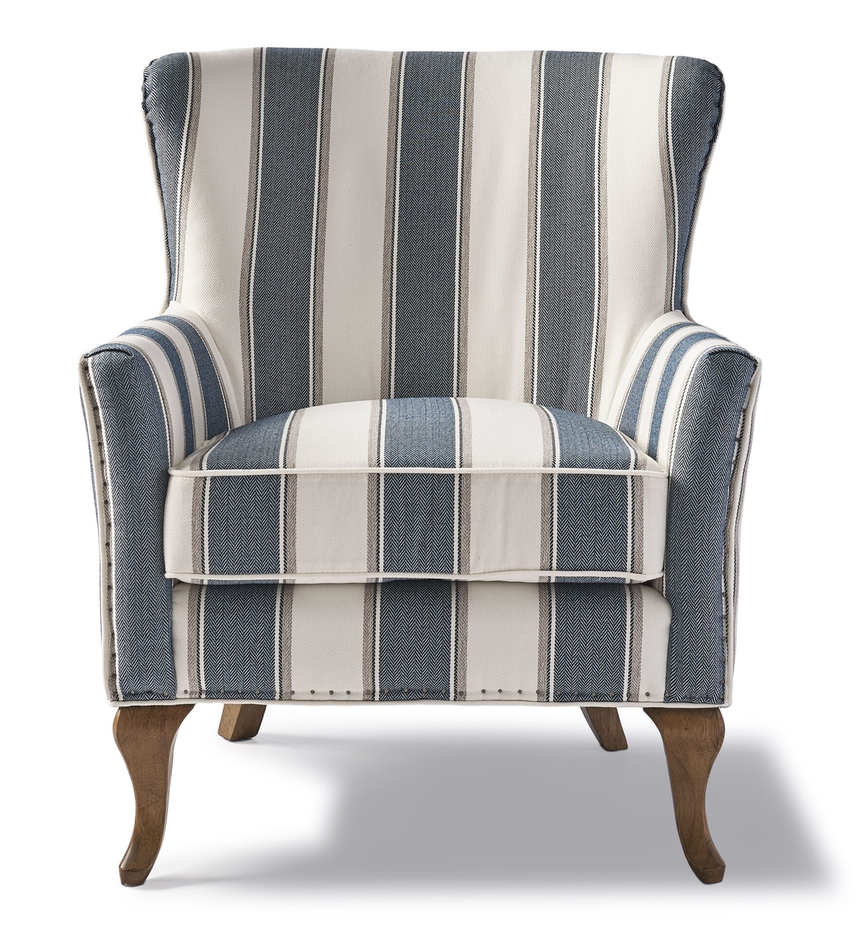 Lænestol - Cavendish Armchair, blue stripe BESTILLINGSVARER Lænestol - Cavendish Armchair, blue stripe BESTILLINGSVARER