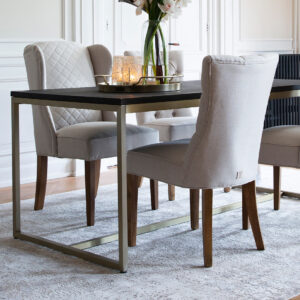 Spisebordsstol - William Dining Chair Flanders Flax BESTILLINGSVARER
