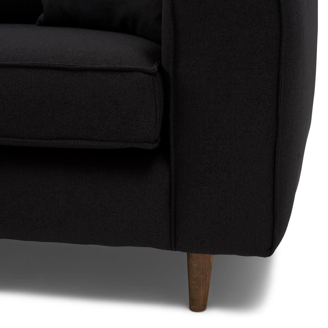 Sofa - Kendall with Chaise Longue LEFT, Black BESTILLINGSVARER Sofa - Kendall with Chaise Longue LEFT, Black BESTILLINGSVARER