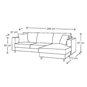 Sofa - Kendall with Chaise Longue BESTILLINGSVARER