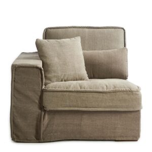 Modulsofa - Metropolis Corner Arm Left, washed cotton BESTILLINGSVARER