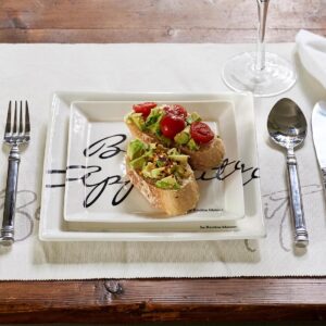 Tallerken - Buon Appetito Square Plate 18 x 18cm 12 STK. BESTILLINGSVARER