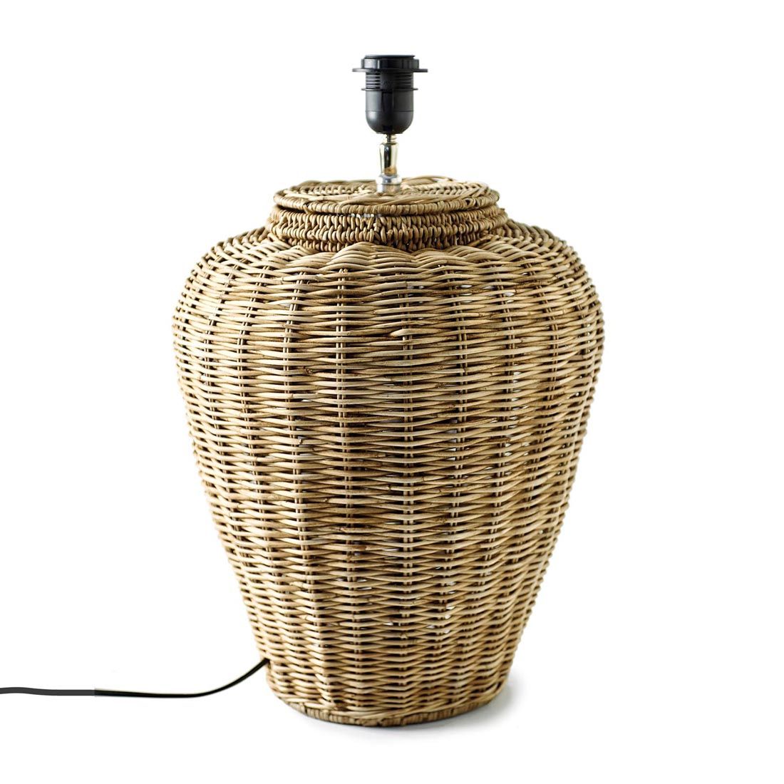 Lampefod i rattan - Rustic Rattan Grand Lobby Lamp Base L BESTILLINGSVARER Lampefod i rattan - Rustic Rattan Grand Lobby Lamp Base L BESTILLINGSVARER