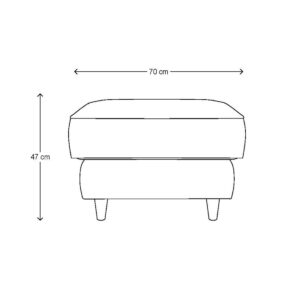 Puf - Kendall Footstool 70x70 BESTILLINGSVARER