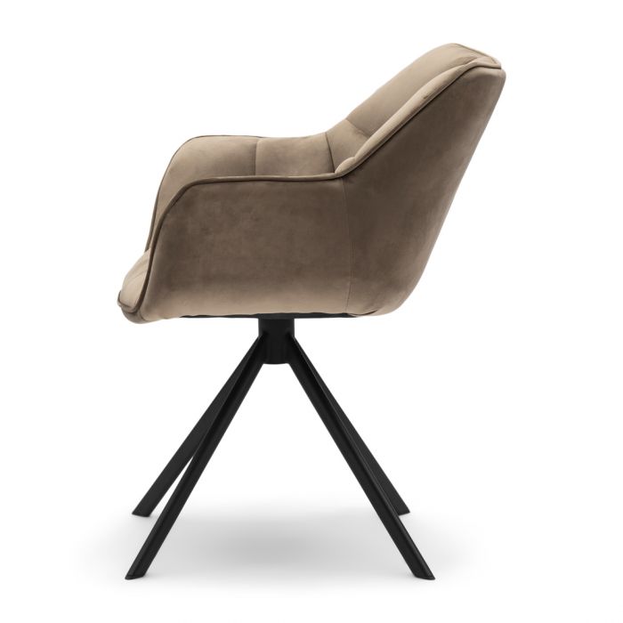 Spisebordsstol - Carnaby Dining Armchair, velvet III, golden mink BESTILLINGSVARER Spisebordsstol - Carnaby Dining Armchair, velvet III, golden mink BESTILLINGSVARER