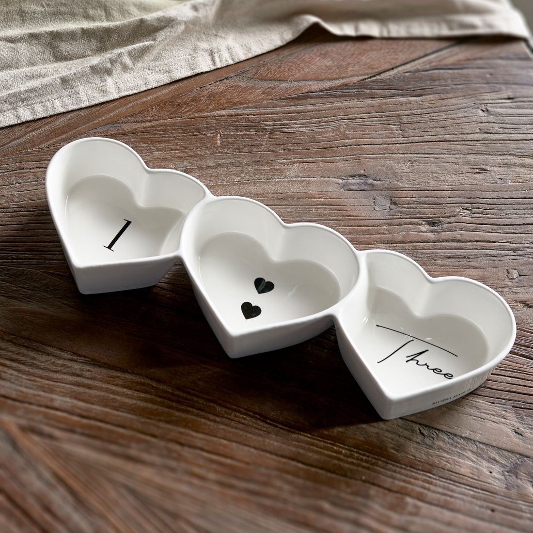 Fad - Triple Heart Serving Plate