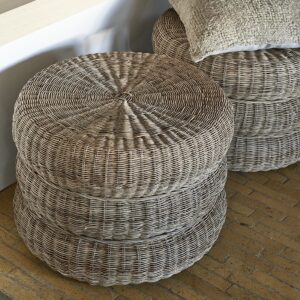 Puf - Rustic Rattan Macaron Footstool BESTILLINGSVARER