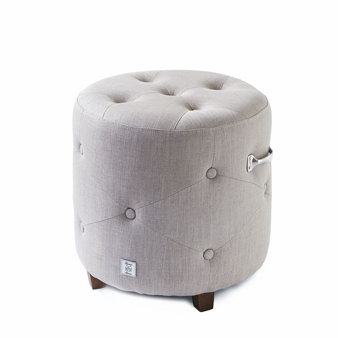 Fodskammel - Bowery Footstool, Linen Flax BESTILLINGSVARER Fodskammel - Bowery Footstool, Linen Flax BESTILLINGSVARER
