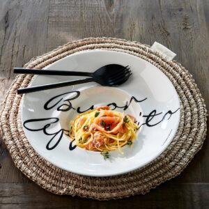 Buon Appetito Pasta Plate - Riviera Maison 2 STK. TILBAGE