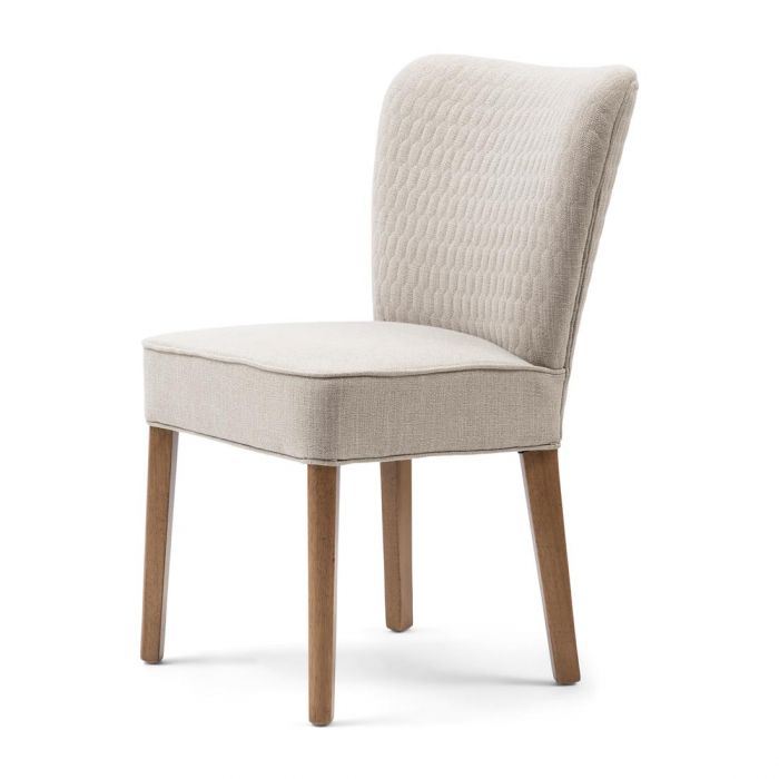Spisebordsstol - Louise Dining Chair, mouliné linen, fabulous flax BESTILLINGSVARER Spisebordsstol - Louise Dining Chair, mouliné linen, fabulous flax BESTILLINGSVARER