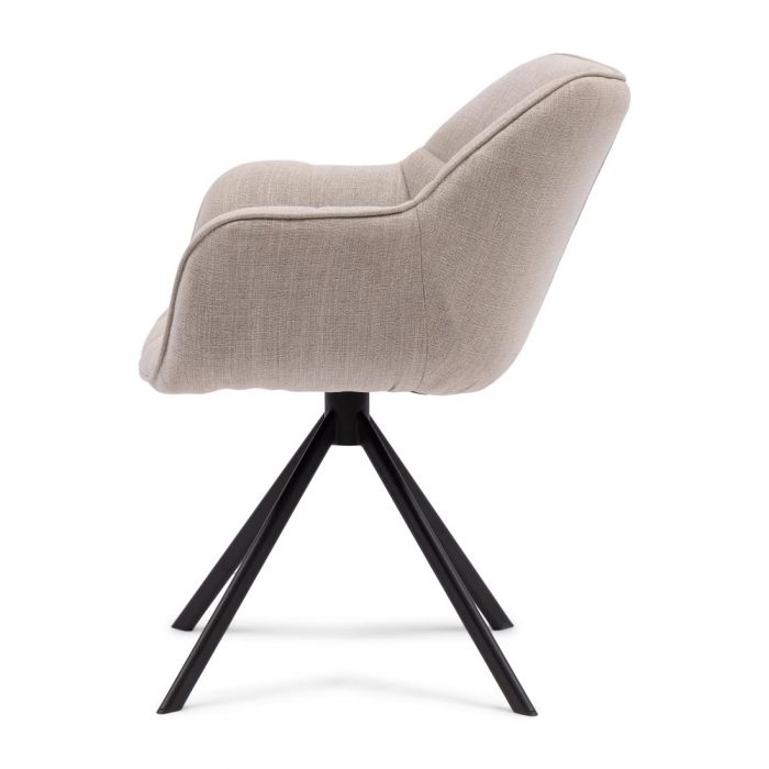 Spisestuestol - Carnaby Dining Armchair Turning Leg, mouliné linen, fabulous flax BESTILLINGSVARER Spisestuestol - Carnaby Dining Armchair Turning Leg, mouliné linen, fabulous flax BESTILLINGSVARER