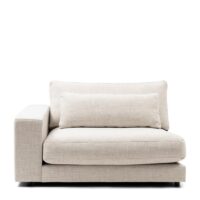 Modulsofa - Stephen Corner Arm Left, rich tweed, antique white Modulsofa - Stephen Corner Arm Left, rich tweed, antique white