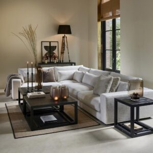 Modulsofa - Stephen Center, rich tweed, antique white