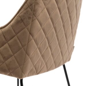Spisebordsstol - Frisco Drive Dining Armchair, velvet III, golden mink - Bestillingsvare