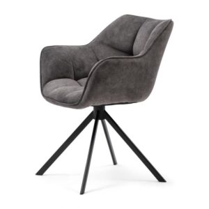 Spisebordsstol - Carnaby Dining Armchair, Pellini læder Espresso - Bestillingsvare