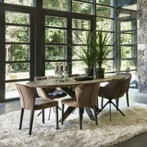Spisebordsstol - Carnaby Dining Armchair, Pellini læder Espresso - Bestillingsvare