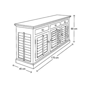 Skænk - New Orleans Dresser - Bestillingsvare