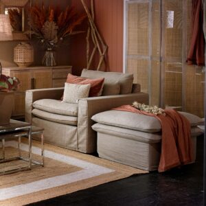 Puf - Continental Footstool 105x90