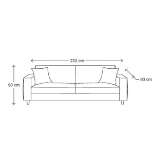 SOFA – KENDALL SOFA 3,5 SEATER BESTILLINGSVARER
