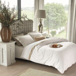 Dobbeltseng - Room 48 Double Bed, mouliné linen, fabulous flax BESTILLINGSVARER