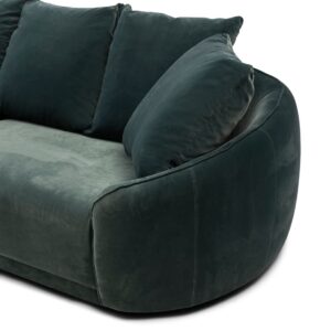 Sofa - Courtney Sofa 3,5 Seater, velvet IV, turquoise BESTILLINGSVARER
