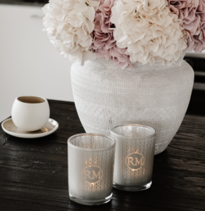 Lysestage - Votive RM Button Flax