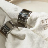 Servietring RM, sølv - Napkin Ring RM Monogram