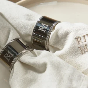 Servietring RM, sølv - Napkin Ring RM Monogram