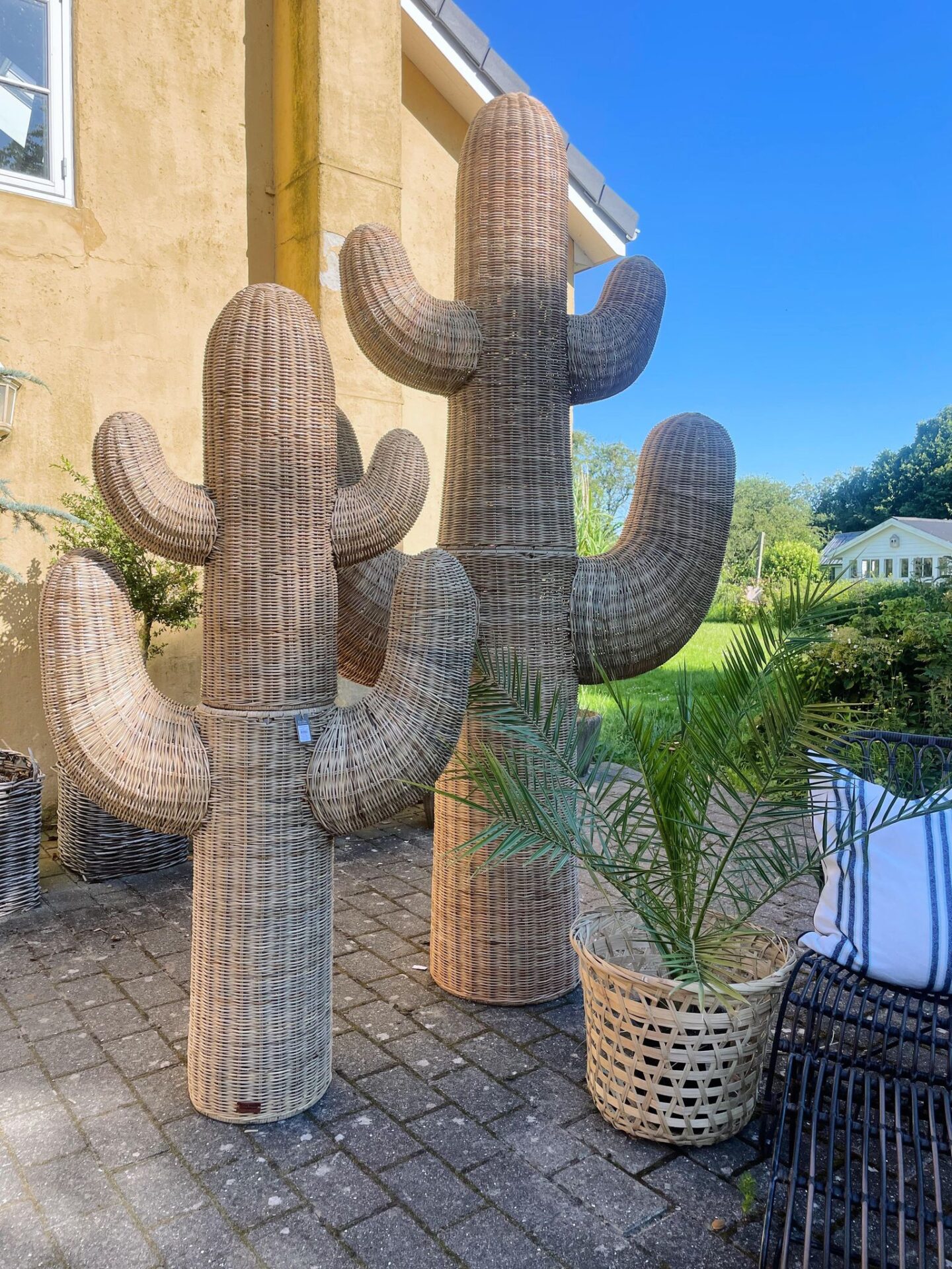 Statue Rustic Rattan Kaktus, S Statue Rustic Rattan Kaktus, S